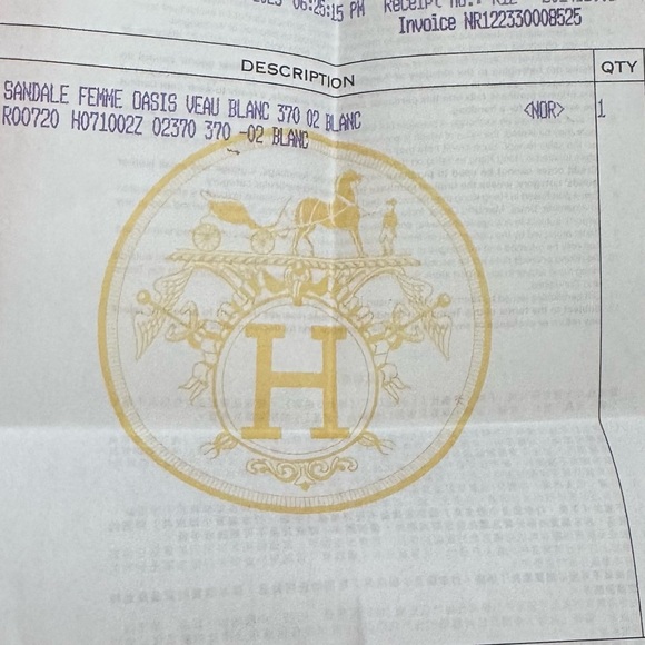 Hermes White Oasis Sandals - Picture 11 of 11